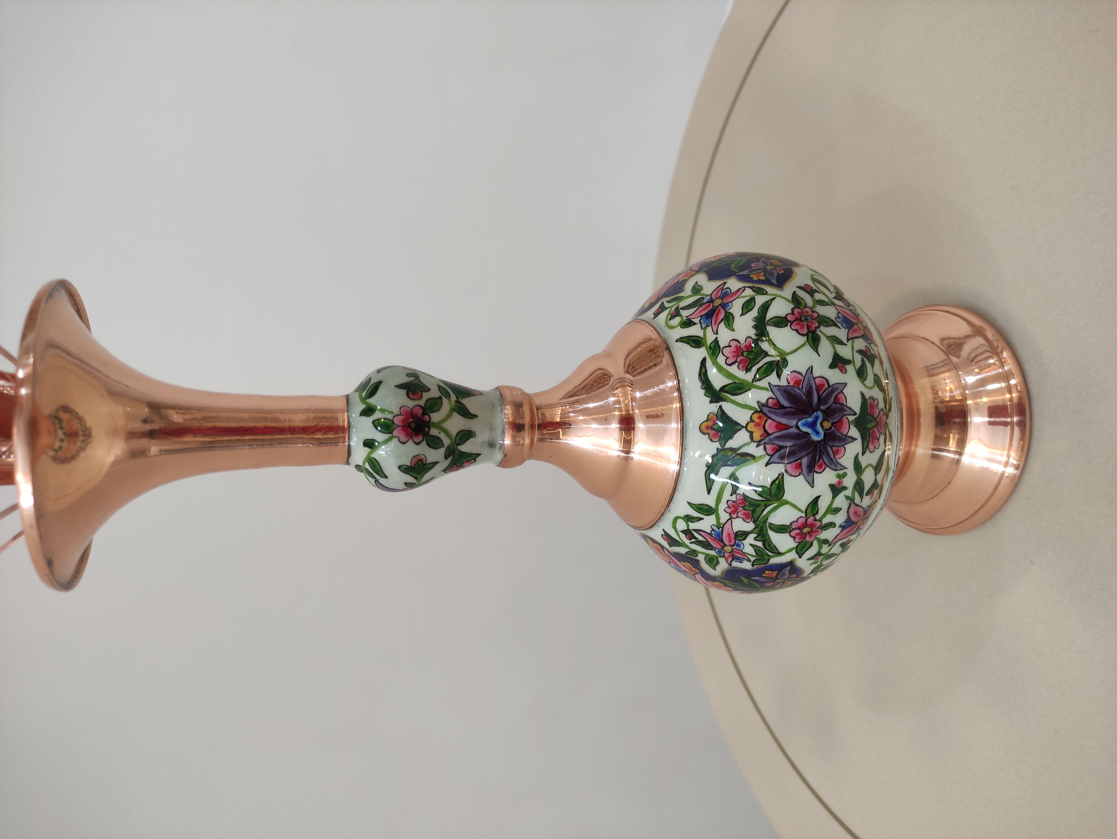 گلدان مس و پرداز 